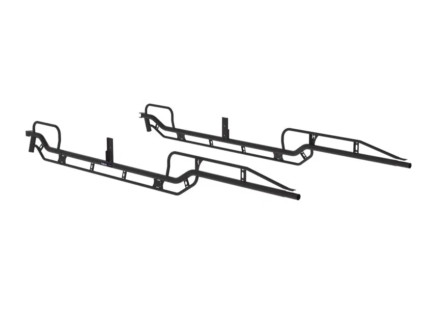 12202 – HOLMAN Ladder Rack Side Rail, For Use With Pro Rack Series Ladder Rack Powder Coated Black Steel Forklift Loa...